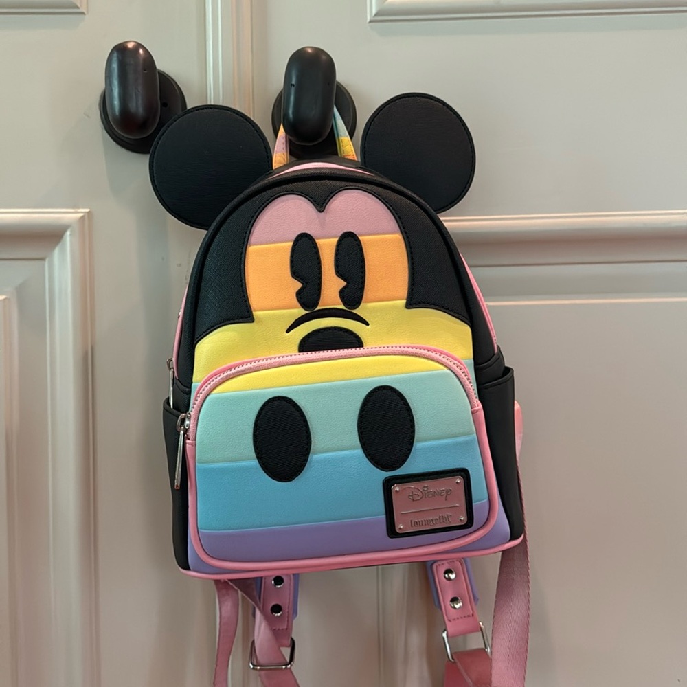 Loungefly Pastel Rainbow Mickey Mouse